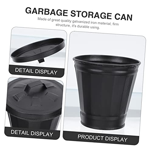 2 piezas canecas de basura mini para escritorio y baño miniatura 7
