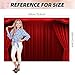 Red Curtain Backdrop Banner Theater Stage Curtain Theme Background Decor for Adults Kids VIP Magic Shows TV Shows Birthday Party Decorations Photo Booth Props Supplies 70.8x47.2in-BECKTEN