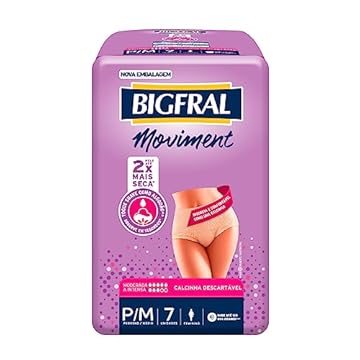 Roupa Íntima Bigfral Moviment Feminina, Bigfral, Pequeno/ Médio