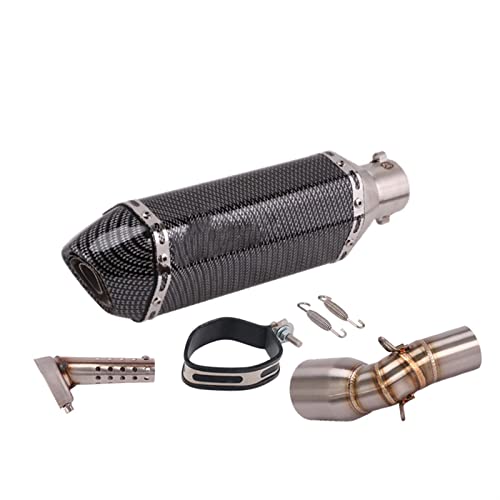 Escape CFMoto 650GT para reducir el calor del motor con supresor de catalizador y silencioso