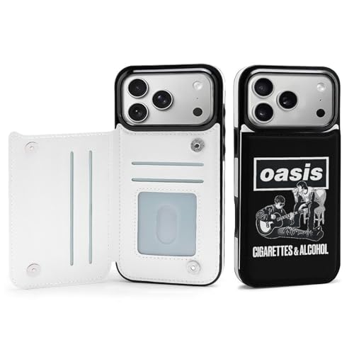 iPhone17ProMax用ケース 手帳型 オアシス OASIS バンド スマホケース 財布型 アイフォン17ProMax用ケース おしゃれ 軽量 背面 携帯カバー カード収納 スタンド機能 PUレザー 耐衝撃