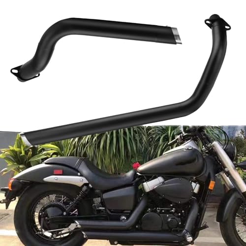Accessoires d'échappement Pot D'échappement Moto Pour H-ONDA Pour Shadow VT 750 Et Pour Aero (2004-2019) Silencieux Amovible(Nero)