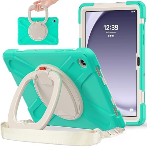 Coque Galaxy Tab A9 Plus avec support rotatif 360° et bandoulière