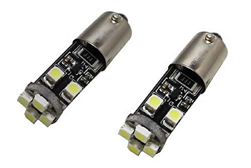 image for iJDMTOY 8-SMD Error Free BA9 64132 H6W LED Bulbs Compatible With Europ