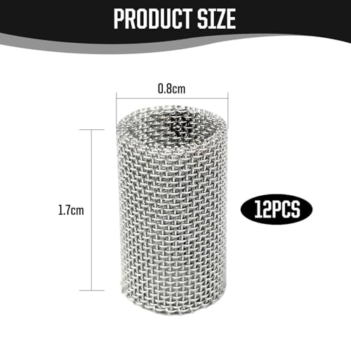 12-Teiliges Automobilheizungs-Atomisierungsnetzfilterelement, Ersatzmetallfilternetz, Hochtemperaturwiderstand, Kreatives Zubehör Für Automobilbrenner.