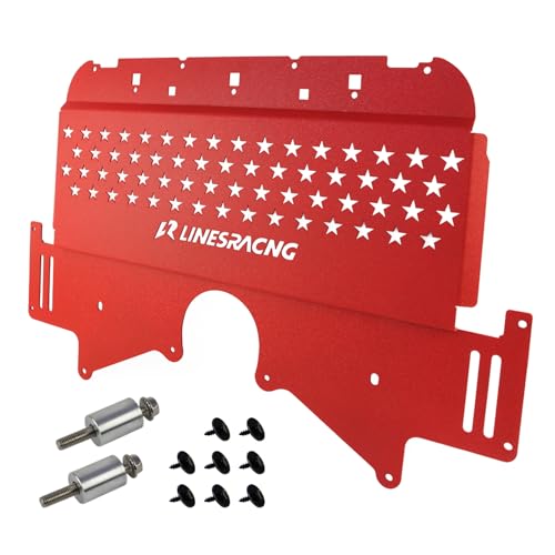 Image of Oil Cooler Skid Plate Compatible with BMW G80 G82 M3 M4 G87 M2 2021-2024 Aluminum Red