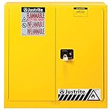Justrite 893300 Sure Grip EX Safety Cabinet, 30 gallon - 2 manual doors, 35 x 36 x 24'