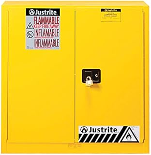 Justrite 893300 Sure Grip EX Safety Cabinet, 30 gallon - 2 manual doors, 35 x 36 x 24