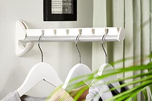 Miniatura 3 de Liefheit Airette 45110 - Secadora de ropa plegable para montaje en pared, para interiores y exteriores, para hasta 7 prendas, ahorro de espacio,