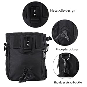   Portable-Pet-Treat-Bag-YOUTHINK-Portable-Pet-Treat-Bag-Dog-Training-Bag-with-Adjustable-Waist-Bag-Shoulder-Strap-Food-Snack-Small-Item-Storage-Bags-Black