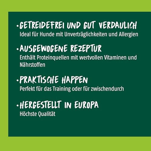 Christopherus Vegetarischer Crunchy Cracker für ausgewachsene Hunde, Leckerli für Hunde, Apfel + Linsen, 125 g