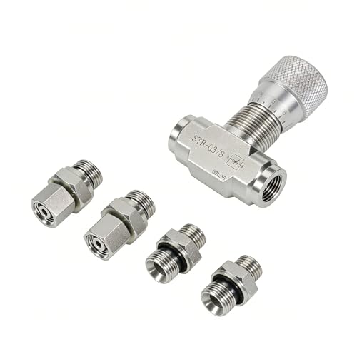 Vanne de contrôle de débit hydraulique bidirectionnelle M14 pour mini-pelle - 2