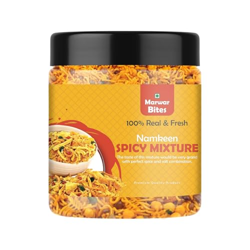 Image of MarwarBites Traditional Spicy Namkeen Mixture Snack - 500g | Namkeen Snacks for Foodie Indians