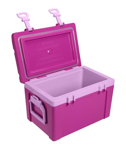 Image of Stanley Adventure Outdoor Cooler 24 qt | Heavy Duty Outdoor Camping Cooler with Easy Carry Top Handle | BPA-Free | Dark Blossom