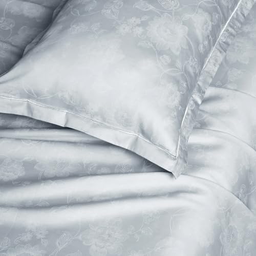 Image of Story@Home 500 TC Long Staple Premium Cotton Sateen Weave Compact Yarn Bedsheet King 108 x 108 Inches Floral Soft Flat Sheet with 2 Pillow Covers 18 x 27 Inch -Blush