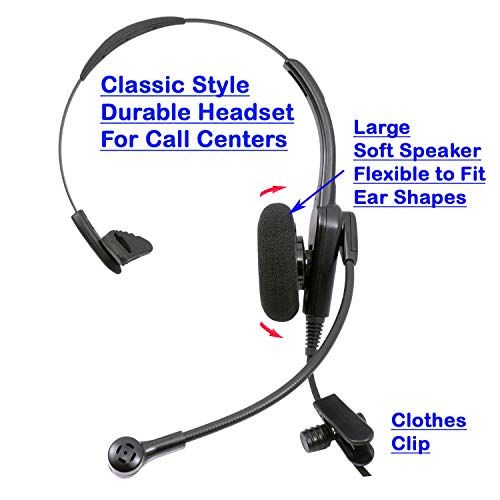Innotalk Cost Effective Usb Computer Headset, Durable Call Center Headset For Voip Softphone Of Ms Lync (Skype For Business), Cisco Jabber #TOP2