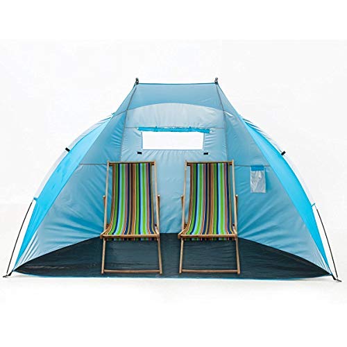 Outdoors-Easy-Up-Beach-Cabana-Tent-Sun-Shelter-Deluxe-Large-for-4-Perso-Blue