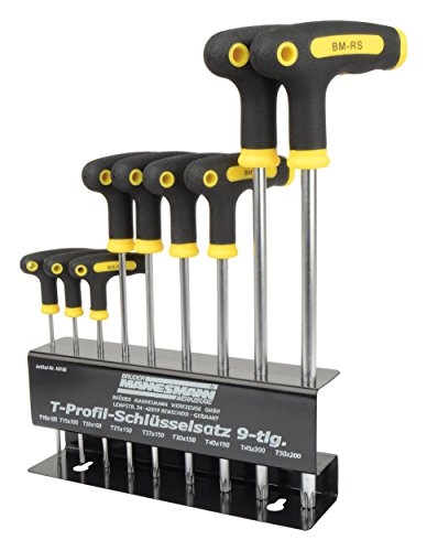 Brueder Mannesmann M18166 T-Handle Screwdriver Set