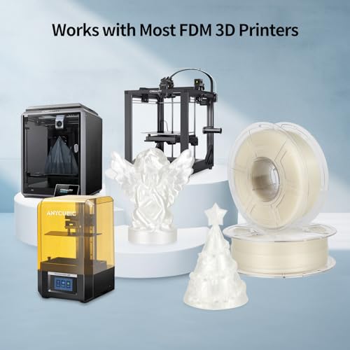 Image of 1.75mm High Speed Transparent PLA Filament, 1kg (2.2lbs), Clear 3D Printer Filament for 30-300mm /s, High Light Transmittance