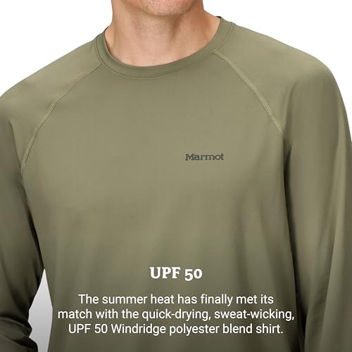Image of MARMOT Men's Windridge Moisture-Wicking, Eco-Friendly, Breathable, UPF Long Sleeve Shirt