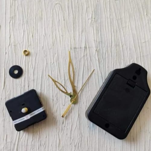 Tulsi Resin Store DIY 18mm Tick Tick Clock Machine Set | Gold Needle Option | 8mm Thread | Suitable for 6–7mm MDF/Resin Base