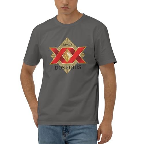 Cerveza Xx Dos Equis Logo Men's 170g Combed Cotton Short Sleeve T-Shirt