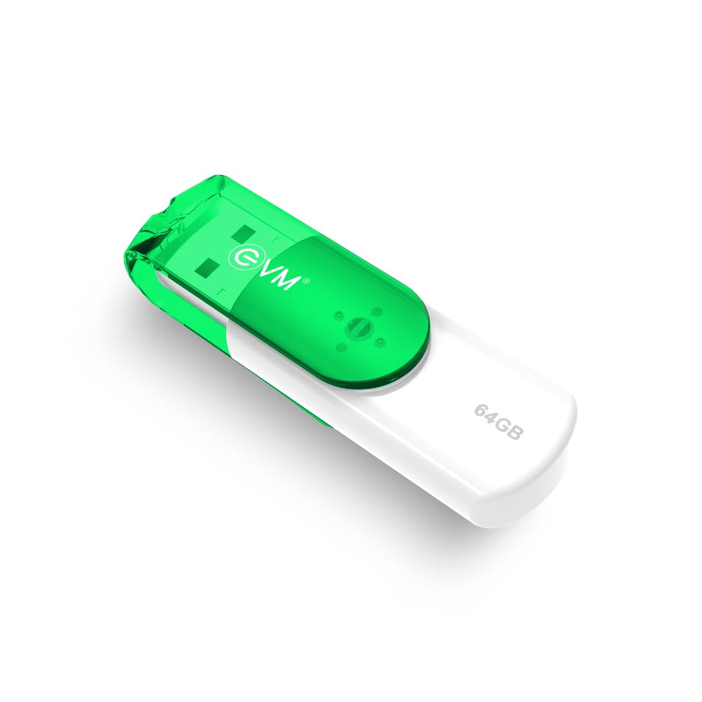 EVM EnStick 64GB USB 3.2 Gen 1 Pendrive – Upto 200MB/s Read Speed, High-Performance Flash Drive for Laptop, Desktop & Smart TV, Fast Data Transfer & Storage Solution, 10-Year Warranty (EVMPDA3.2/64GB)