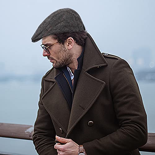 Vijamiy-Casquette-Beret-Homme-Plate-Vintage-Reglable-Gavroche-Casquettes-Berets-Unisexe-Chapeau-Newsboy-Hat-Golf-Flat-Cap