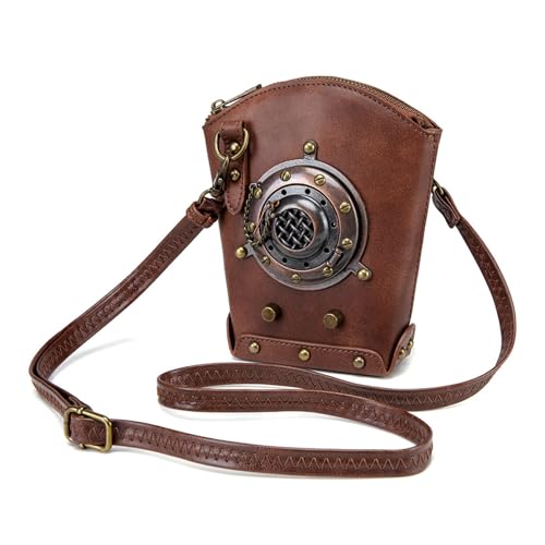 Petit sac bandoulière punk pour smartphone en cuir : fini les poches encombrées