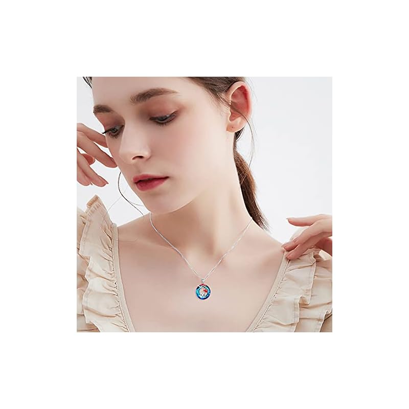 YOSOPRETTY Mushroom Frog Necklace for Women 925 Sterling Silver Mushroom Crystal Pendant Jewelry Gifts for Mushroom Lovers - Image 6