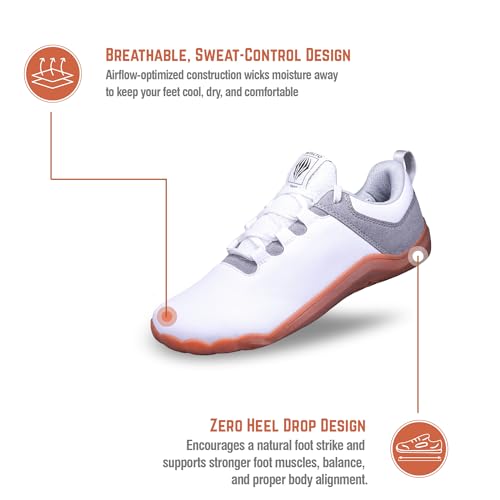 Image of Impakto CoreStep Men's Barefoot Shoes| Wide Toe Box Lightweight & Washable | Shoes for Trainning, Running on Soft Ground & Workout | Minimalist Zero-Drop for Natural Movement | Anti-Skid & Rubber Sole