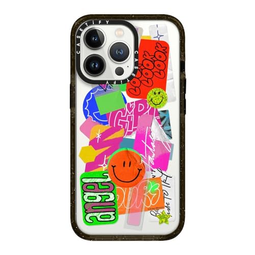 Coque iPhone 13 Pro CASETiFY Impact Bélier Moross Noir Transparent protège votre smartphone