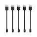 Drimran Ultra Short Micro USB Cable, 6 Inch High Speed Fast Charger Cable Sync Cord Compatible with Samsung HTC Nokia LG and More, Perfect for USB Charging Station Battery Pack Charger Stand, 5-pack