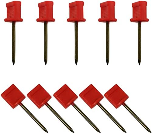 DGBRSM 10pcs Archery Target Face Pins Red Archery Hunting Target Nail Pin Outdoor Sports Fasten Tools