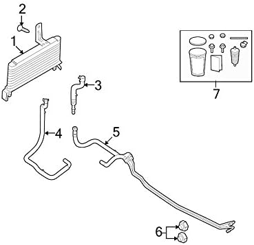 Ford BC2Z-7R081-H, Auto Trans Oil Cooler Hose
