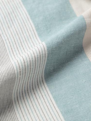 Image of The Souled Store Cotton Linen Stripes: Prism Men and Boys Long Sleeve Collared Neck Button Front Regular Fit Cotton Linen Shirt