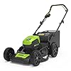 Greenworks Pro Borstelloze grasmaaier, 80 V, 46 cm, draadloos, maaihoogte 25 – 85 mm, inklapbare handgreep, verticale opslag, met zak van 55 l (zonder accu en oplader)