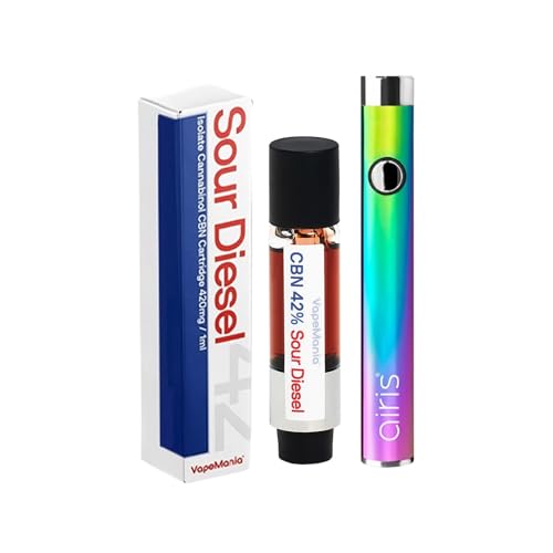 VapeMania CBN ���L�b�h �X�^�[�^�[ �Z�b�g SOUR DIESEL 42% 420mg 1ml �J�[�g���b�W �������� �j�R�`���Ȃ� �^�[���Ȃ� Airis Vertex ���C���{�[