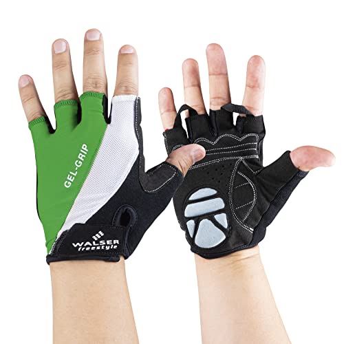 Radhandschuhe Gel-Grip, rutschfeste Fahrradhandschuhe mit Klettverschluss...