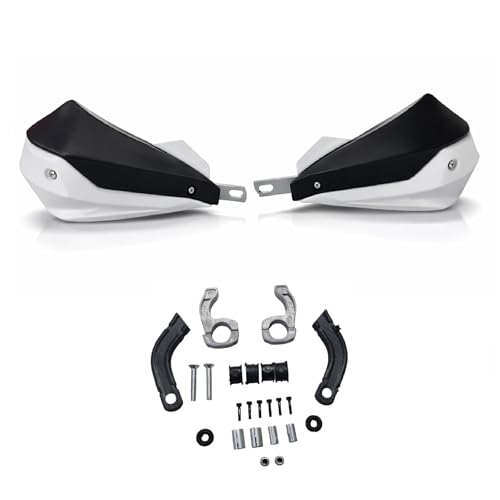Image of Universal Motorcycle Hand Guard Wind Protector | Durable ABS Handguards for All Bikes Model (Black /White)