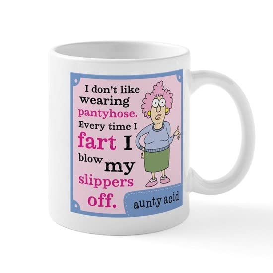 CafePress Aunty Acid: Pantyhose Mug 11 oz (325 ml) Ceramic Coffee Mug