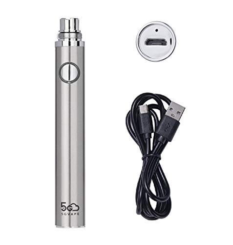 5GVAPE-EVOD-EGO-Electronic-Cigarette-BatteryUSB-Rechargeable-Long-Lasting-650mAh510-Thread-E-Shisha-Hookah-Vape-Battery-for-CE4-Tank-AtomizerSteel-ColorNo-E-Liquid