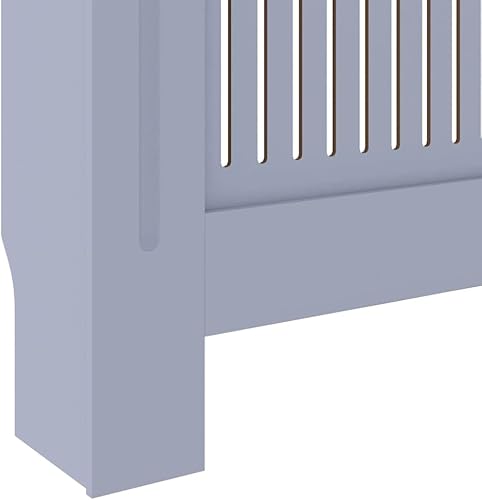 Miniatura 67 de 2 piezas de MDF para el hogar, calentador de sala de estar, soporte lateral para calefacción, cubierta de radiador, estante de gabinete de