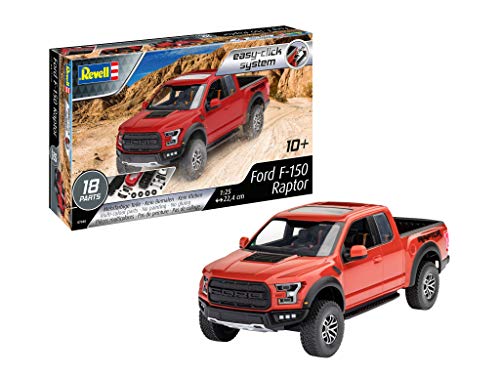 Revell- Ford F-150 Raptor (Easy-Click) Kit di Modelli in plastica, Multicolore, 1 25, 07048