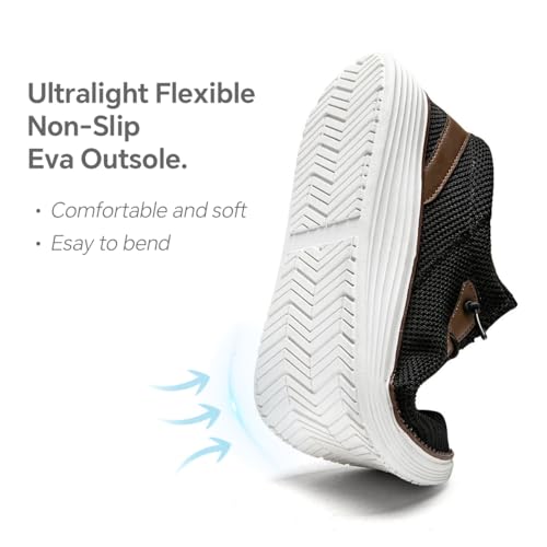 Men's Loafers Shoes Slip On Boat Shoes Walking Sneakers Lightweight Casual Fashion Gym Driving Breathable Wide Shoes2