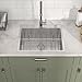 Talllor 25 Inch Drop in Kitchen Sink - 16 Gauge Stainless Steel Topmount Kitchen Sink Single Bowl Handmade Deep Over Counter Sinks Basin Round Corner, 25