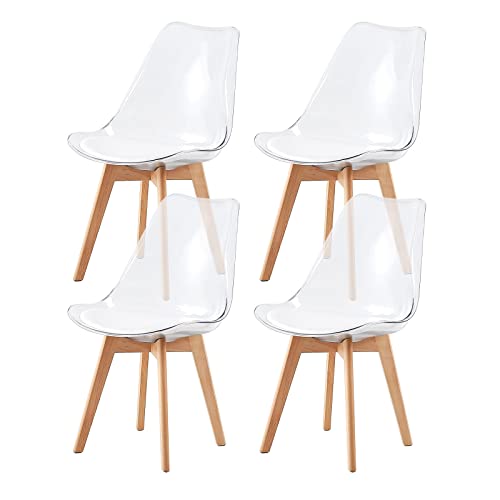 EGGREE Juego de 4 Sillas de Comedor Escandinavas