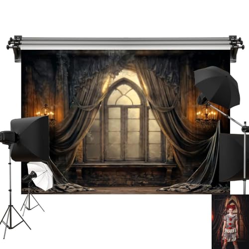 Toile de fond d'Halloween 3x3m bougie décor photo studio
