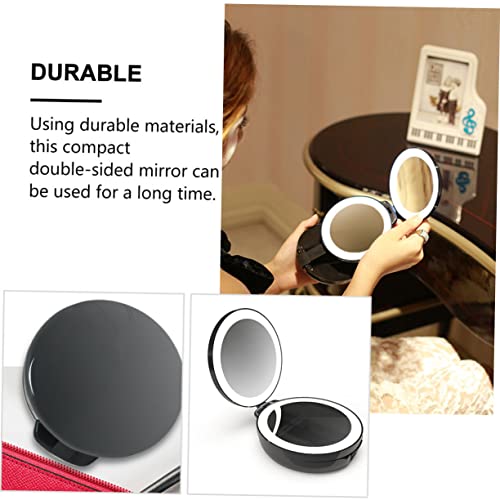 Espejo de Maquillaje Plegable Portátil Doble Cara miniatura 2