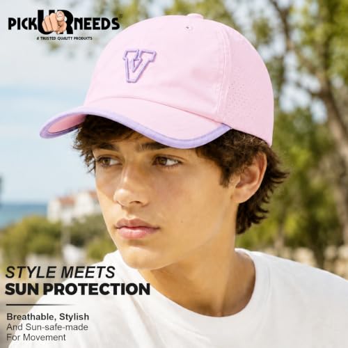 Image of Pick Ur Needs Unisex Sports Baseball Cap Breathable Quick-Dry Summer Cap with Adjustable Strap